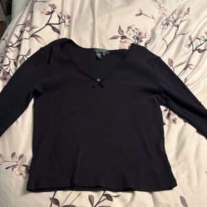 Ralph Lauren three-quarter-sleeve shirt